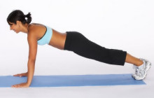 woman doing squat thrust exercise